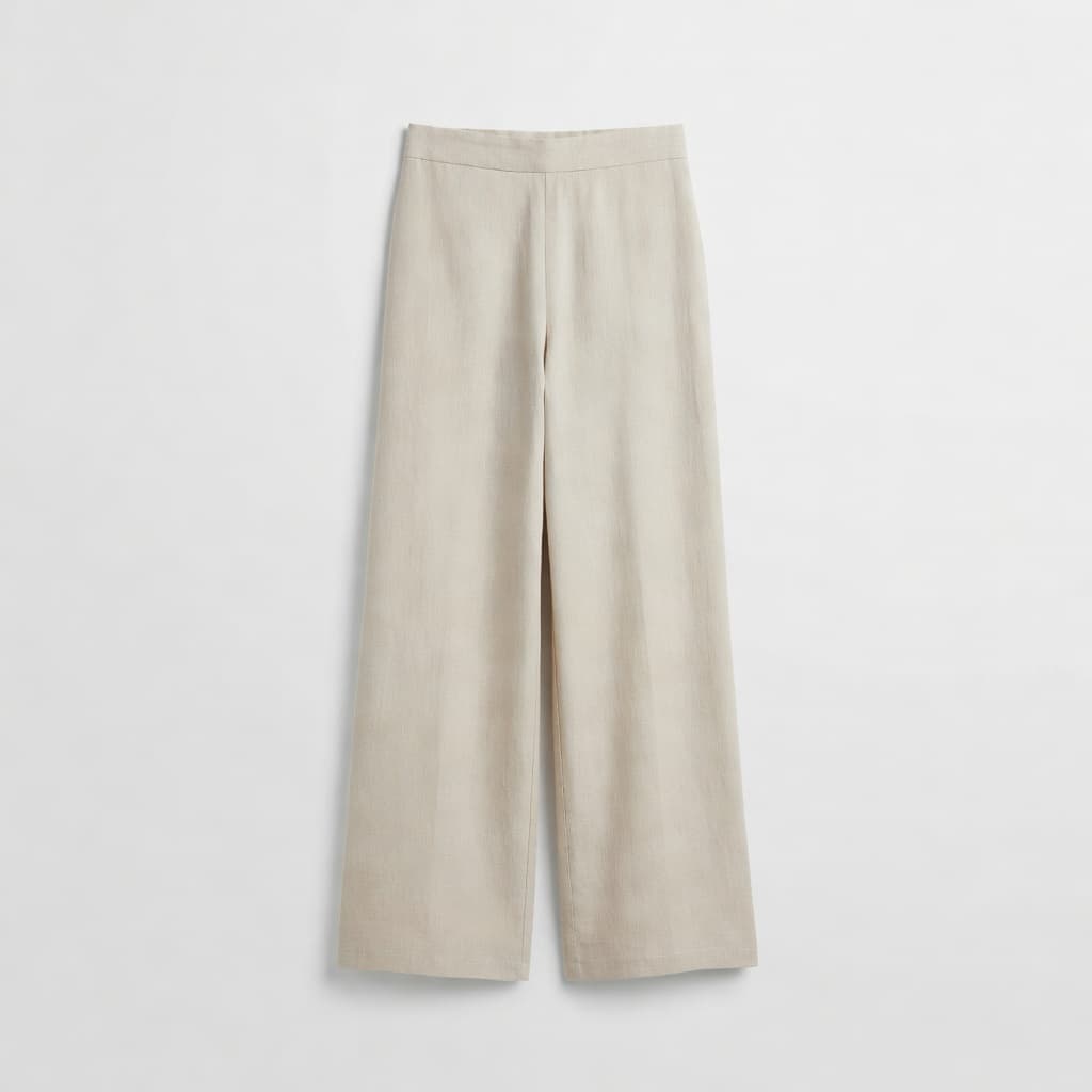 High-Waisted Wide Leg Trousers